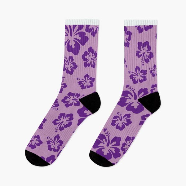 Item preview, Tropical Purple Hibiscus Flower Floral Pattern Hawaiian Print designed and sold by pcreations.