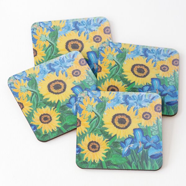 Item preview, Sunflowers and irises  designed and sold by Lea Nasnas.
