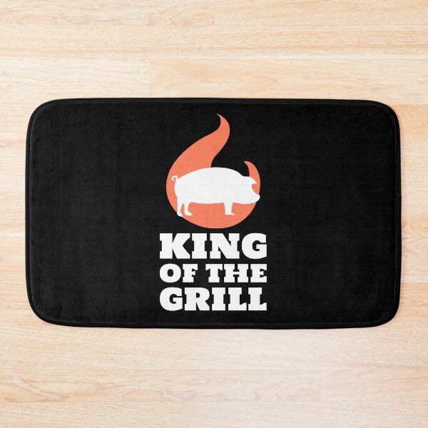 Item preview, King of the Grill Barbecue Pork Pig White designed and sold by quoteology.