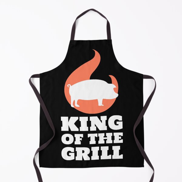 Item preview, King of the Grill Barbecue Pork Pig White designed and sold by quoteology.