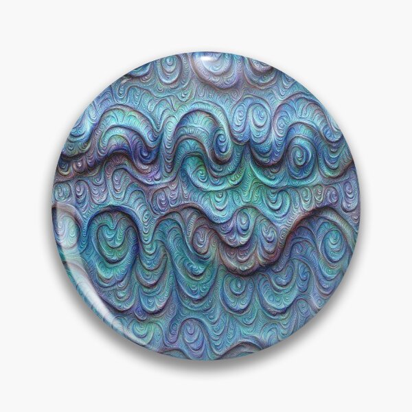 Item preview, Frozen sea liquid lines and waves #DeepDream designed and sold by blackhalt.