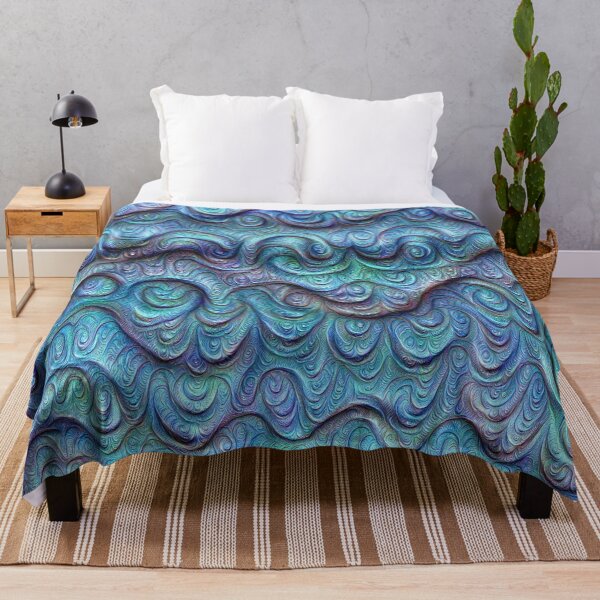 Item preview, Frozen sea liquid lines and waves #DeepDream designed and sold by blackhalt.
