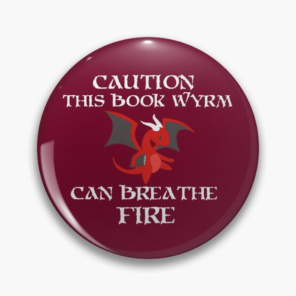 Item preview, Caution I am a BOOK WYRM designed and sold by GamerPiggy.