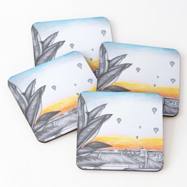Item preview, Suburban Sunrise Balloon View designed and sold by CreatewithEllie.