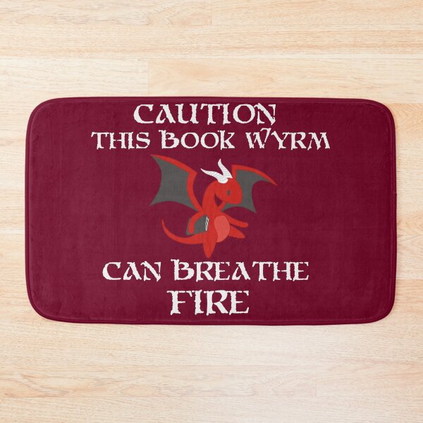 Item preview, Caution I am a BOOK WYRM designed and sold by GamerPiggy.