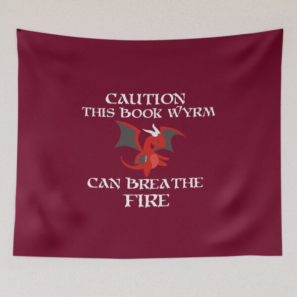 Item preview, Caution I am a BOOK WYRM designed and sold by GamerPiggy.