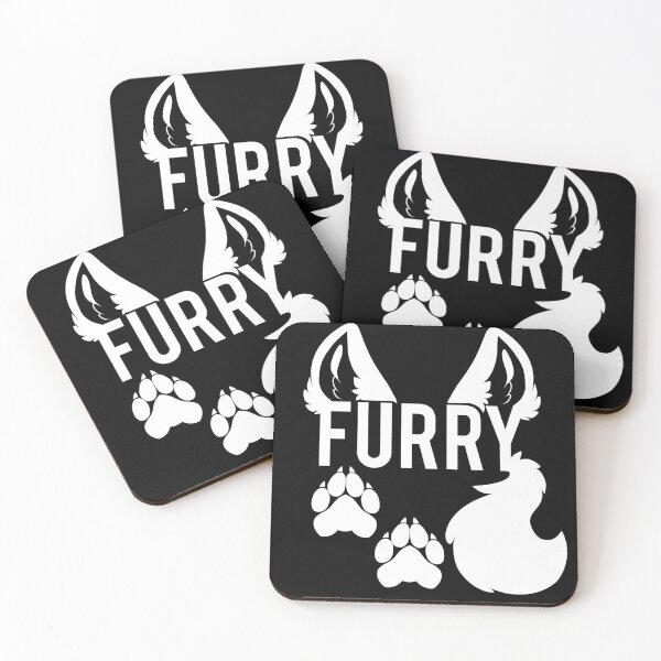 Item preview, FURRY -white text- designed and sold by 8Bit-Paws.