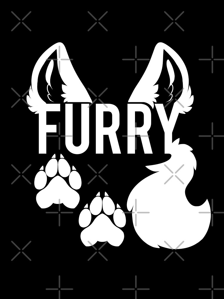 "FURRY -white text-" Art Print by 8Bit-Paws | Redbubble