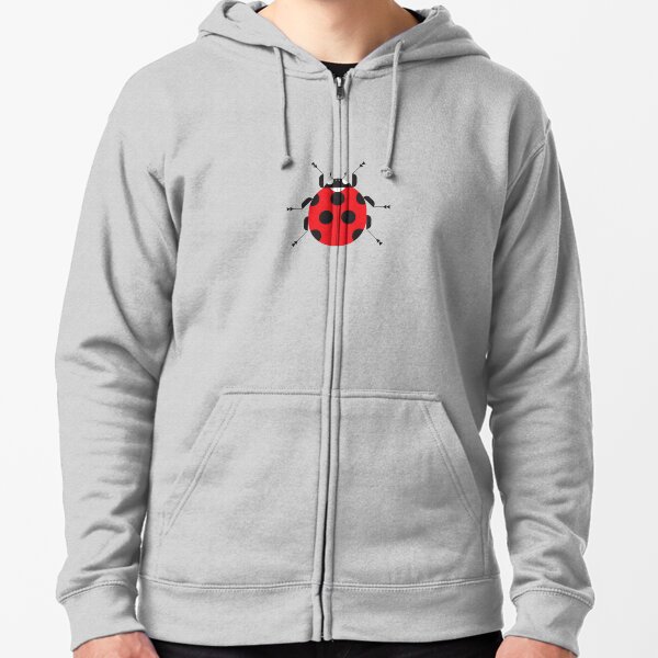 Nature: Ladybug Yellow Zipped Hoodie