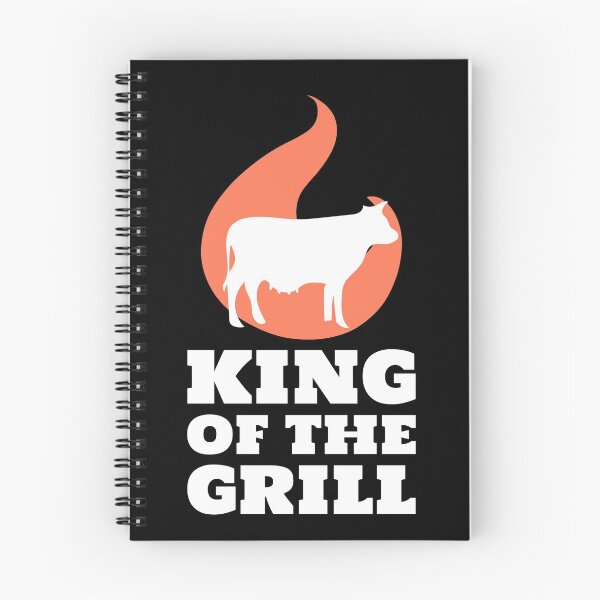 Item preview, King of the Grill Barbecue Beef Cow White designed and sold by quoteology.