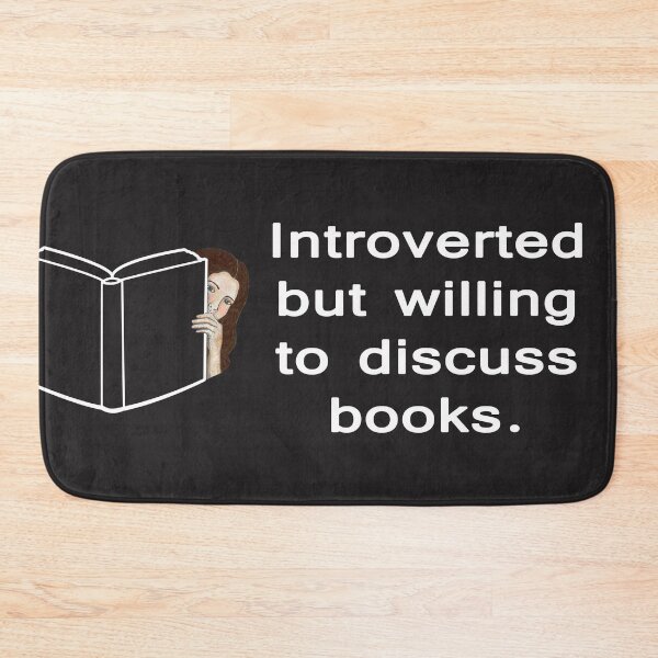 Item preview, Introverted but Willing to Discuss Books Dark Background designed and sold by AmbroseAnn.