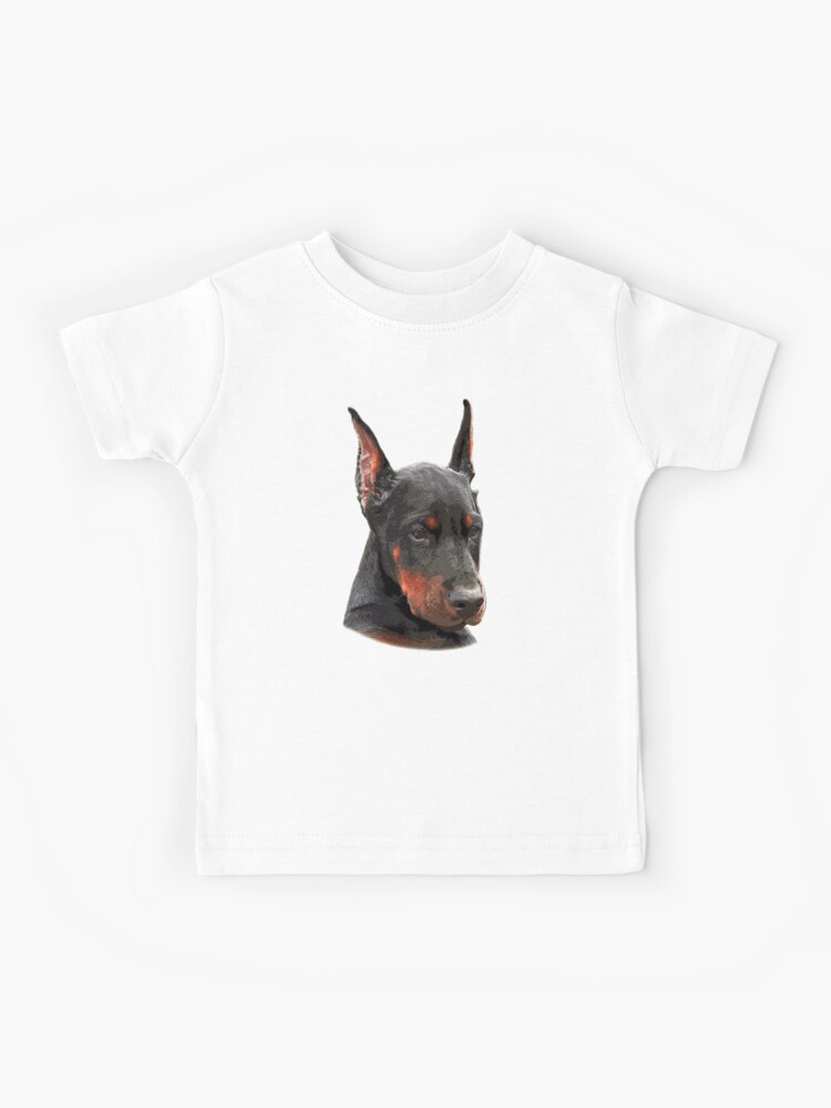 T Shirt Enfant Quelqu Un Qui Attend Son Chiot Doberman Ou Une Personne Qui Adore Les Chiens Et Les Animaux Les Dobermans Font De Grands Chiens De Garde Et Des Animaux Familiers