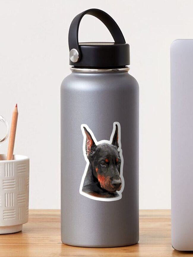 Sticker Quelqu Un Qui Attend Son Chiot Doberman Ou Une Personne Qui Adore Les Chiens Et Les Animaux Les Dobermans Font De Grands Chiens De Garde Et Des Animaux Familiers Par