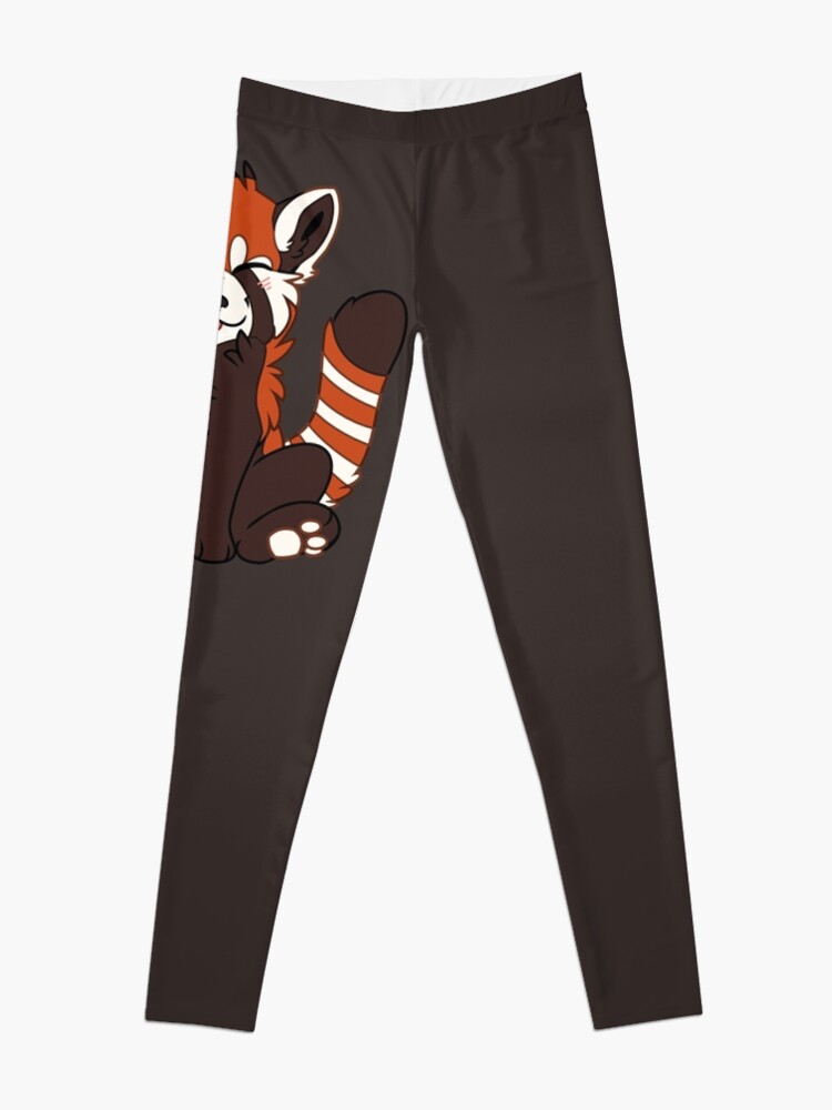Alternate view of Cute Chibi Red Panda Leggings