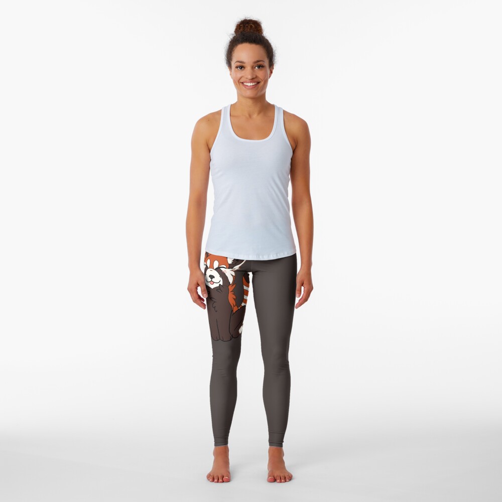 Cute Chibi Red Panda Leggings