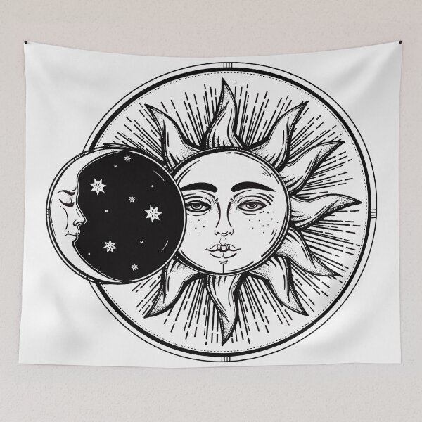 Item preview, Sun And Moon | Hippie Decor  designed and sold by innexciumtab.