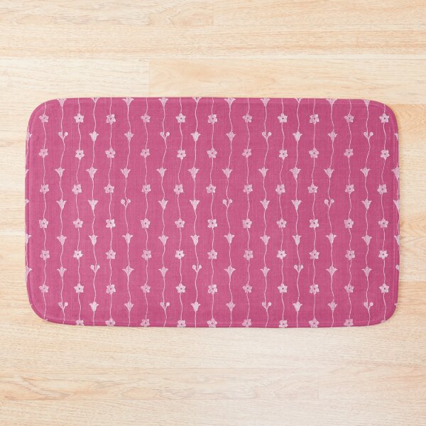 Item preview, Bold Pink Yarrow white climbing flowers designed and sold by coverinlove.