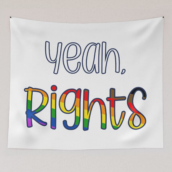 Item preview, Yeah, Rights LGBTQ Pride Rights Activism designed and sold by magentasponge.