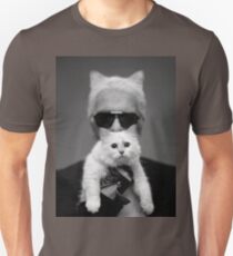 Karl Lagerfeld and Choupette Unisex T-Shirt