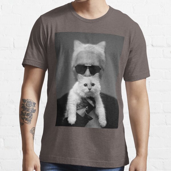 Karl Lagerfeld and Choupette Essential T-Shirt
