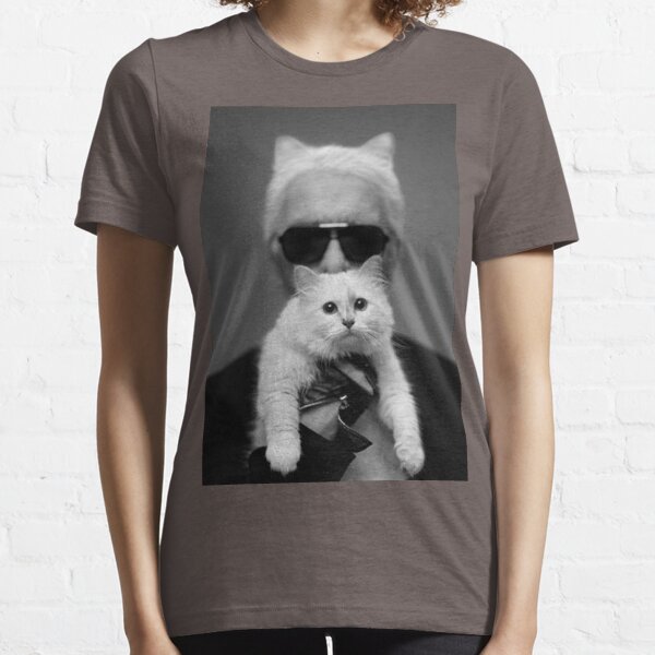Karl Lagerfeld and Choupette Essential T-Shirt