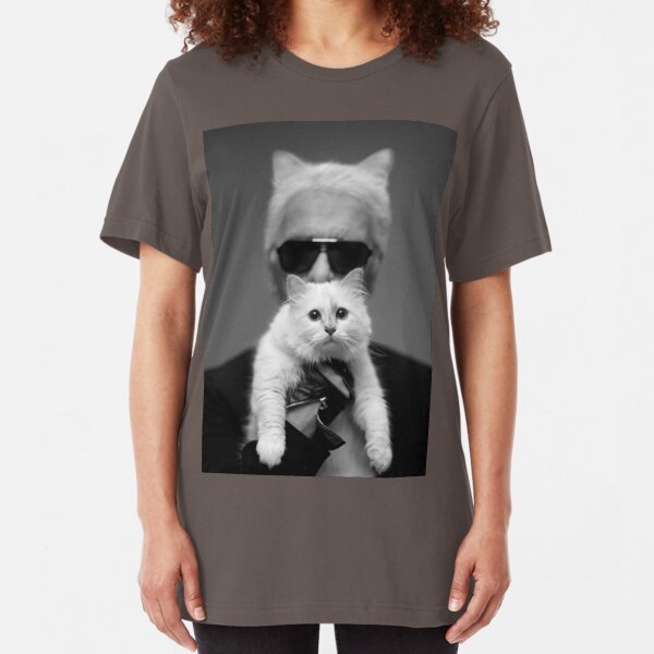 Karl Lagerfeld and Choupette Slim Fit T-Shirt
