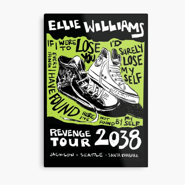 Ellie's Revenge Tour - Mock Band Poster Metal Print