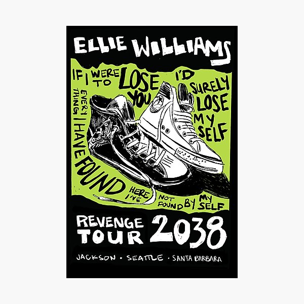 Ellie's Revenge Tour - Mock Band Poster Photographic Print