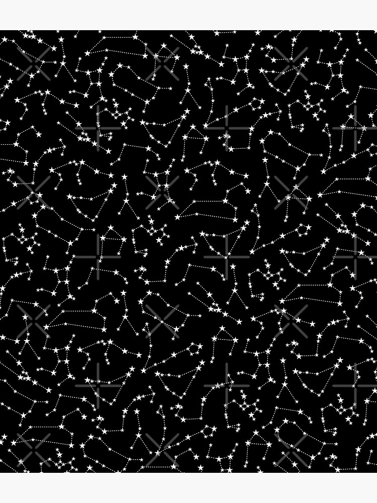 Zodiac Star Constellations Pattern by GrandeDuc