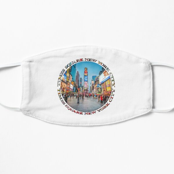 Times Square Sparkle (badge on white) Mask