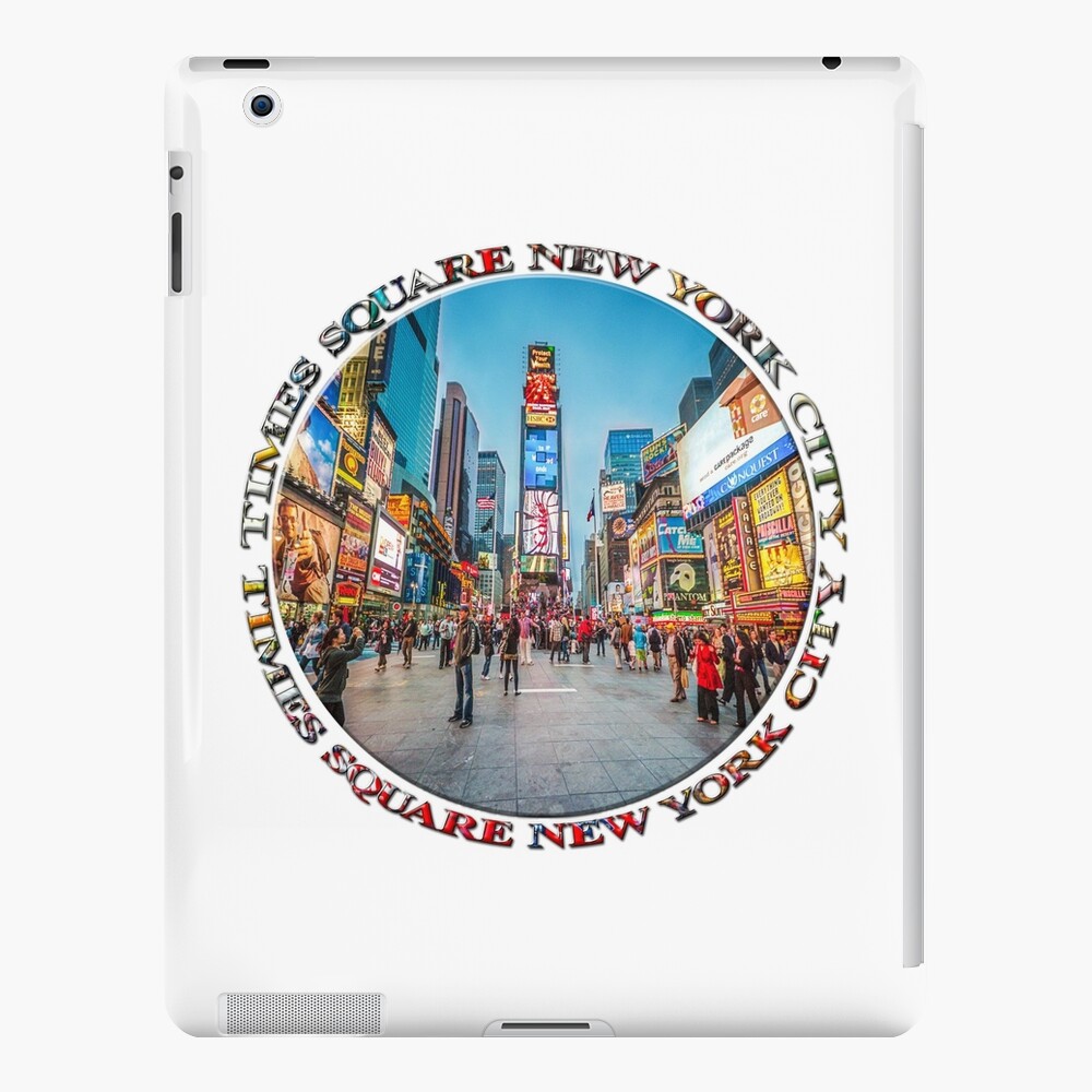 Times Square Sparkle (badge on white) iPad Case & Skin