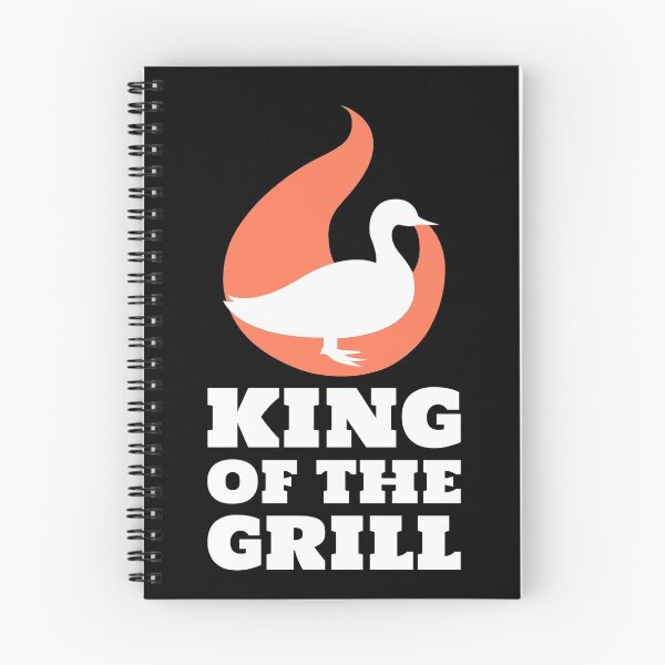 Item preview, King of the Grill Barbecue Duck White designed and sold by quoteology.