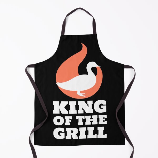 Item preview, King of the Grill Barbecue Duck White designed and sold by quoteology.