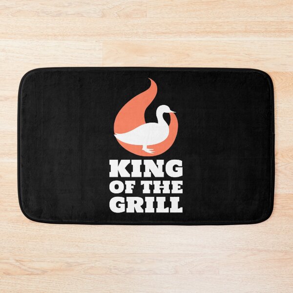 Item preview, King of the Grill Barbecue Duck White designed and sold by quoteology.
