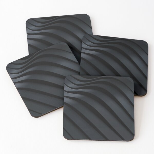 Item preview, Black 3D Wavy Papercut designed and sold by Vector Scout Lab.