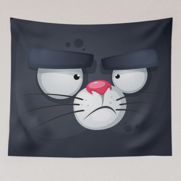 Item preview, Cute And Crazy Cartoon Cat designed and sold by Vector Scout Lab.