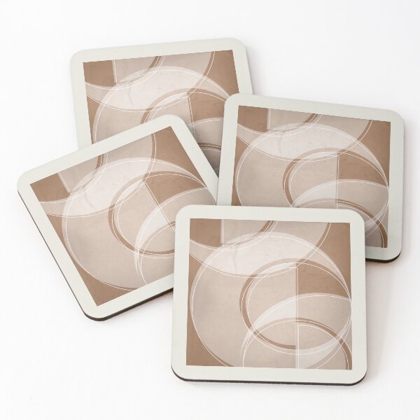 Item preview, Where the Circles and Semi-Circles Meet in Cinnamon designed and sold by simplydesignart.