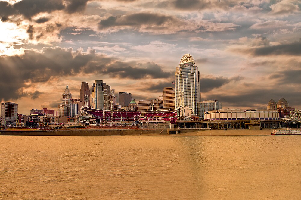 "THE QUEEN CITY CINCINNATI" by Randy Branham Redbubble