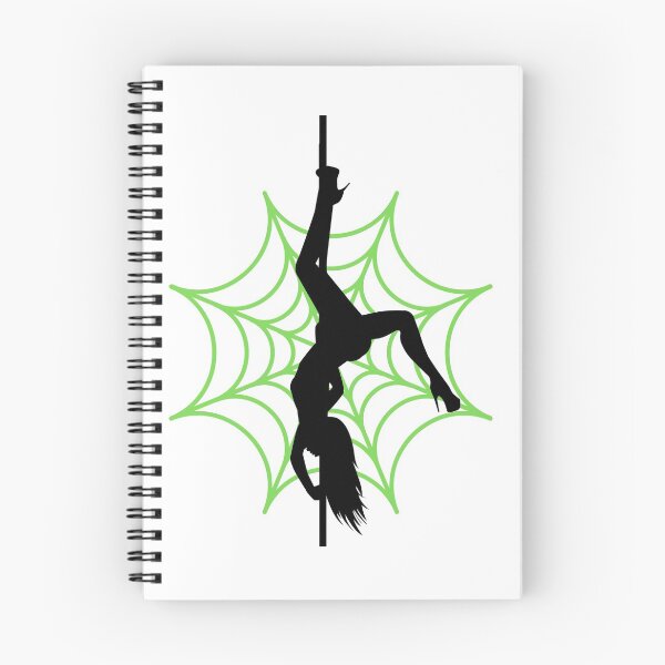 Item preview, Halloween Spiderweb Pole Dancer Green designed and sold by PoleUnicorn.