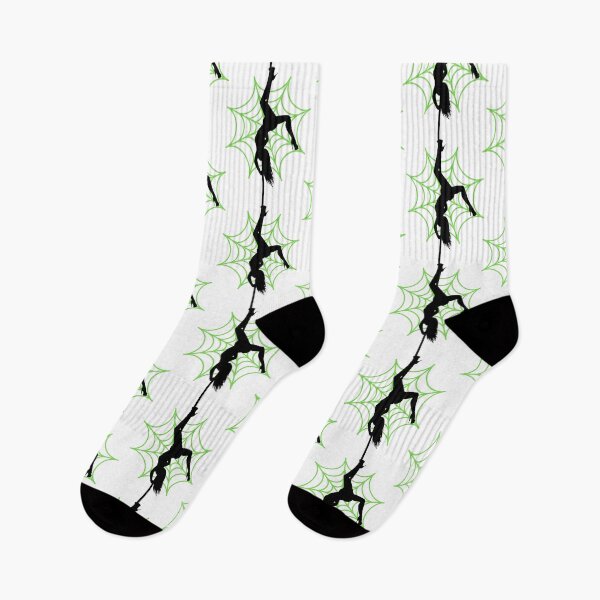 Item preview, Halloween Spiderweb Pole Dancer Green designed and sold by PoleUnicorn.