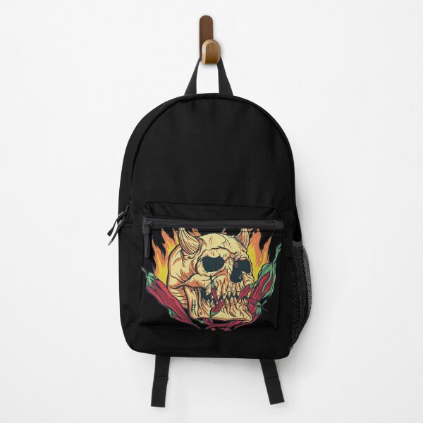 Item preview, Hot chilli demon skull face mask skull designed and sold by SiRaGeckoDesign.
