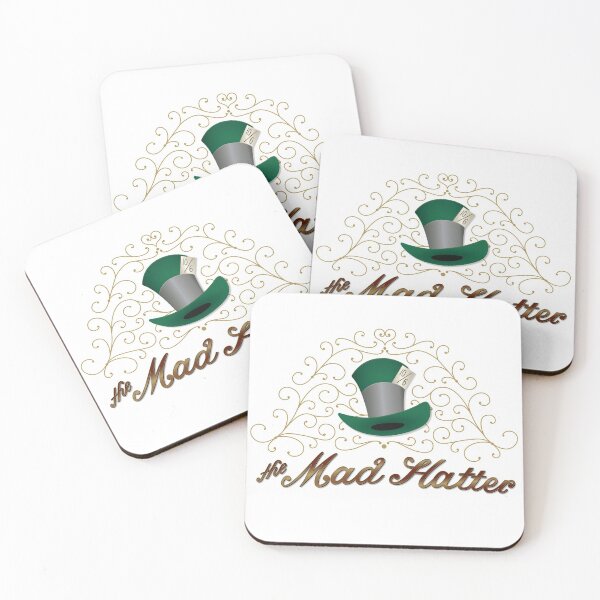 The Mad Hatter Coasters (Set of 4)
