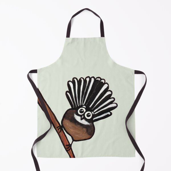 Item preview, Cute Fantail - clock ft. Te Reo Maori numbers designed and sold by Adrienne Body.