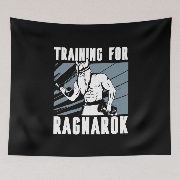 Item preview, "Training for Ragnarok" Viking Workout designed and sold by HiFiTees.