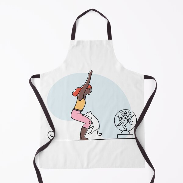 Item preview, YOGA PRACTICE WITH CAT Chair pose designed and sold by Trio's Stuff.
