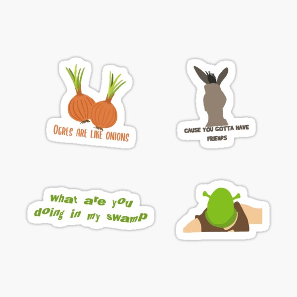 shrek meme Sticker for Sale by james-heath  Pegatinas, Pegatinas para  imprimir gratis, Pegatinas bonitas