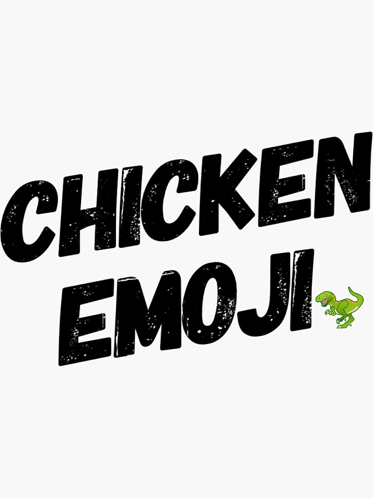 "Chicken Emoji" Sticker for Sale by tropicalrocket Redbubble