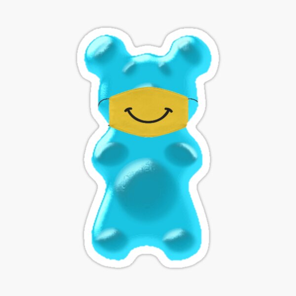 Blue Gummy Bear Sticker – Doodlecorn