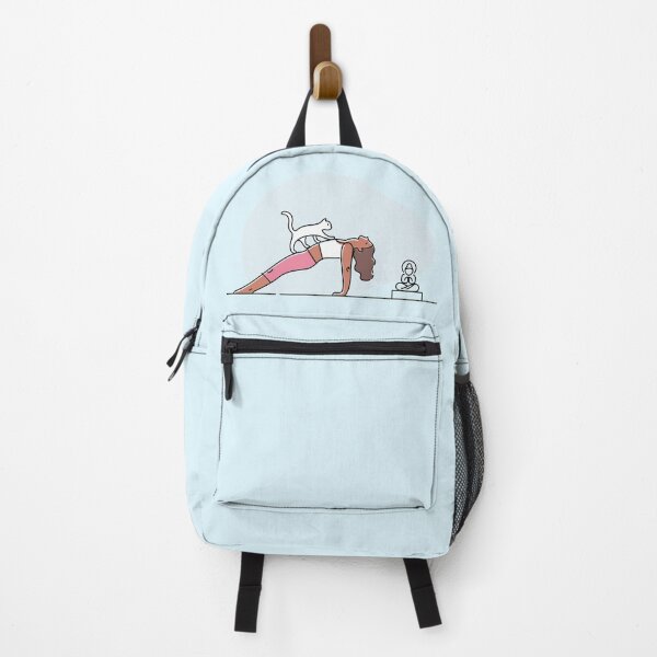 Item preview, YOGA PRACTICE WITH CAT Reverse Plank pose designed and sold by Trio's Stuff.