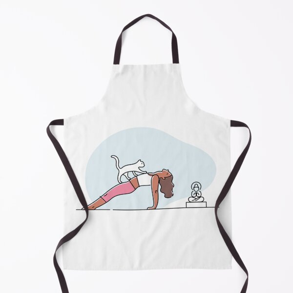 Item preview, YOGA PRACTICE WITH CAT Reverse Plank pose designed and sold by Trio's Stuff.